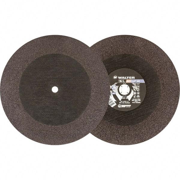 WALTER Surface Technologies - 18" 24 Grit Aluminum Oxide Cutoff Wheel - 3/16" Thick, 1" Arbor, 3,400 Max RPM, Use with Stationary Tools - Exact Tool & Supply