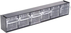 Deflect-o - Black/Clear Covered Modular - Plastic - Exact Tool & Supply