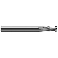 Harvey Tool - 90° 0.198 to 0.26" Opening Width, 0.184" Minor Diam, 0.008" Radius, 4-Flute Plate Chamfer Mill - Exact Tool & Supply