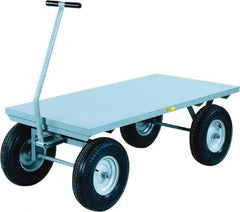 Little Giant - 2,000 Lb Capacity Steel Wagon Truck - Steel Deck, 24" OAW, 36" Platform Length - Exact Tool & Supply