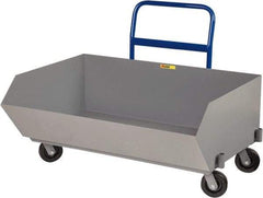 Little Giant - 2,000 Lb Load Capacity, 9.7 Cu Ft, Steel Low Profile - 38" Wide x 54" Long x 24" High, Gray - Exact Tool & Supply