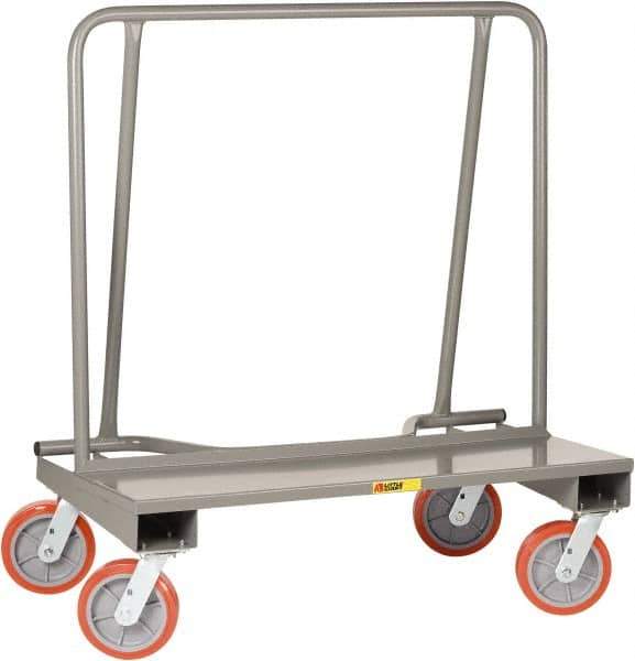 Little Giant - 2,000 Lb Capacity Steel Drywall Cart - 24" OAW, Polyurethane Casters - Exact Tool & Supply