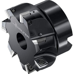Walter - 10 Inserts, 125mm Cut Diam, 40mm Arbor Diam, Indexable Square-Shoulder Face Mill - 0° Lead Angle, 63mm High, Through Coolant, Series M4132-B1 - Exact Tool & Supply