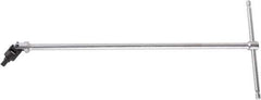 Beta - 5mm Hex, Sliding T-Handle, Swivel Hex Key - 15-1/2" OAL, Steel, Metric System of Measurement - Exact Tool & Supply