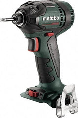 Metabo - 18 Volt, 1/4" Drive, 1,770 Ft/Lb Torque, Cordless Impact Driver - Pistol Grip Handle, 2900 RPM, Bare Tool - Exact Tool & Supply