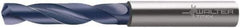 Walter-Titex - 11.9mm 140° Spiral Flute Solid Carbide Screw Machine Drill Bit - TiAlN Finish, Right Hand Cut, 1.407" Flute Length, 4" OAL, Special Type Point, Straight Shank - Exact Tool & Supply