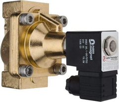 PRO-SOURCE - 1", 2/2 Way Steam Series Stacking Solenoid Valve - 24 VDC, 12 CV Rate, 4.98" High x 3.94" Long - Exact Tool & Supply