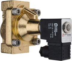 PRO-SOURCE - 3/4", 2/2 Way Steam Series Stacking Solenoid Valve - 24 VDC, 12 CV Rate, 4.98" High x 3.94" Long - Exact Tool & Supply