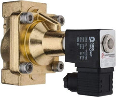 PRO-SOURCE - 1", 2/2 Way Steam Series Stacking Solenoid Valve - 110 VAC, 12 CV Rate, 4.98" High x 3.94" Long - Exact Tool & Supply