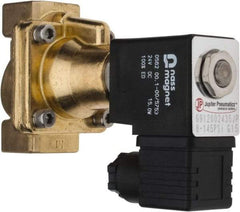 PRO-SOURCE - 1/2", 2/2 Way Steam Series Stacking Solenoid Valve - 24 VDC, 4.5 CV Rate, 4.19" High x 2.76" Long - Exact Tool & Supply