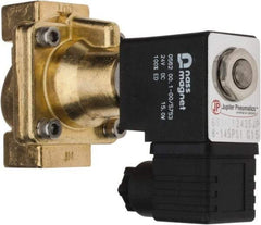 PRO-SOURCE - 3/8", 2/2 Way Steam Series Stacking Solenoid Valve - 24 VDC, 4.5 CV Rate, 4.19" High x 2.76" Long - Exact Tool & Supply