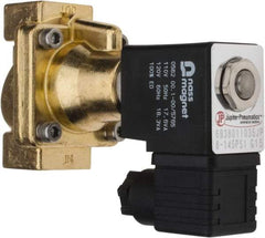 PRO-SOURCE - 3/8", 2/2 Way Steam Series Stacking Solenoid Valve - 110 VAC, 4.5 CV Rate, 4.19" High x 2.76" Long - Exact Tool & Supply