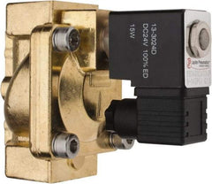 PRO-SOURCE - 3/4", 2/2 Way Stacking Solenoid Valve - 24 VDC, 12 CV Rate, 4.98" High x 3.78" Long - Exact Tool & Supply