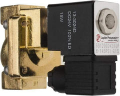 PRO-SOURCE - 1/2", 2/2 Way Stacking Solenoid Valve - 24 VDC, 4.5 CV Rate, 4.19" High x 2.83" Long - Exact Tool & Supply