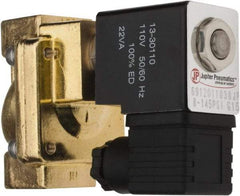 PRO-SOURCE - 1/2", 2/2 Way Stacking Solenoid Valve - 110 VAC, 4.5 CV Rate, 4.19" High x 2.83" Long - Exact Tool & Supply