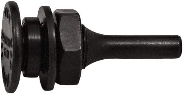 Tanis - 5/8" Arbor Hole to 1/4" Shank Diam Drive Arbor - For 3" Small Diam Wheel Brushes - Exact Tool & Supply