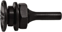 Tanis - 5/8" Arbor Hole to 1/4" Shank Diam Drive Arbor - For 3" Small Diam Wheel Brushes - Exact Tool & Supply
