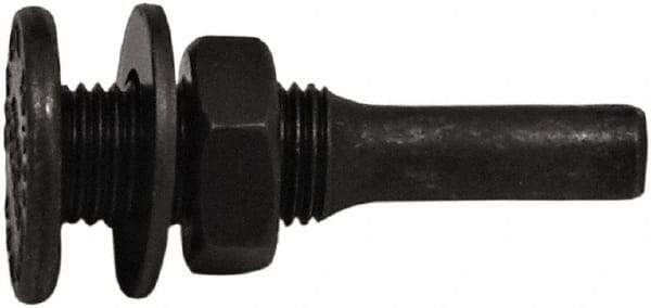 Tanis - 1/2" Arbor Hole to 1/4" Shank Diam Drive Arbor - For 3" Small Diam Wheel Brushes - Exact Tool & Supply