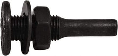 Tanis - 1/2" Arbor Hole to 1/4" Shank Diam Drive Arbor - For 3" Small Diam Wheel Brushes - Exact Tool & Supply