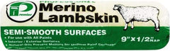 Premier Paint Roller - 1/2" Nap, 9" Wide Paint Roller Cover - Semi-Rough Texture, Lambskin - Exact Tool & Supply