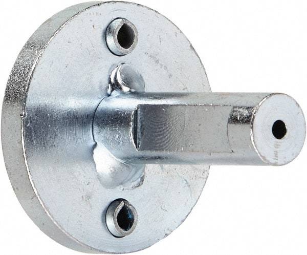 Tanis - 1/2" Arbor Hole to 1/2" Shank Diam Drive Arbor - For 3" Tanis Disc Brushes, Flow Through Spindle - Exact Tool & Supply