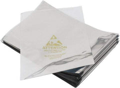 Value Collection - 8" Long x 5" Wide, 3 mil Thick, Clear Metalized Static Shield Bag - Metal-In - Exact Tool & Supply