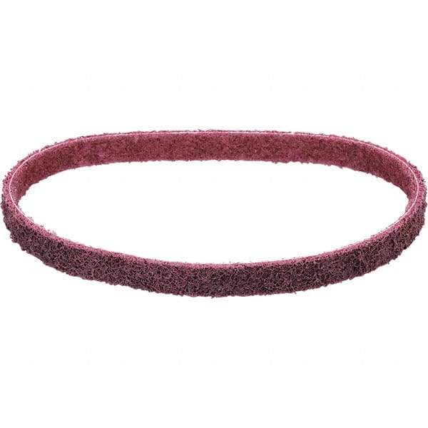 Dynabrade - 1-1/2" Wide x 30" OAL, Aluminum Oxide Abrasive Belt - Aluminum Oxide, Medium, Nonwoven, Cloth Backing, Wet/Dry - Exact Tool & Supply