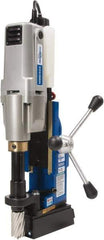 Hougen - 2" Travel, Portable Magnetic Drill Press - 250 & 450 RPM, 9 Amps, 1.5 hp, 1035 Watts - Exact Tool & Supply