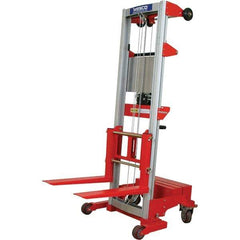 Wesco Industrial Products - 500 Lb Capacity, 70" Lift Height, Hand Winch Manually Operated Lift - Exact Tool & Supply