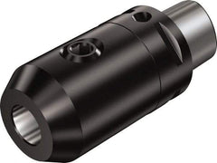 Sandvik Coromant - C6 Outside Modular Connection, 1-1/2" Hole Diam, Capto to Weldon Straight Shank Adapter - 90mm Projection, 61.3mm Nose Diam, 128mm OAL, Through Coolant - Exact Tool & Supply