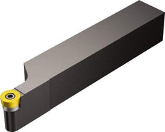 Sandvik Coromant - SRAC, Right Hand Cut, 1" Shank Height x 1" Shank Width, Neutral Rake Indexable Turning Toolholder - 6" OAL, RCMT 09 T3 00 Insert Compatibility, Series CoroTurn 107 - Exact Tool & Supply
