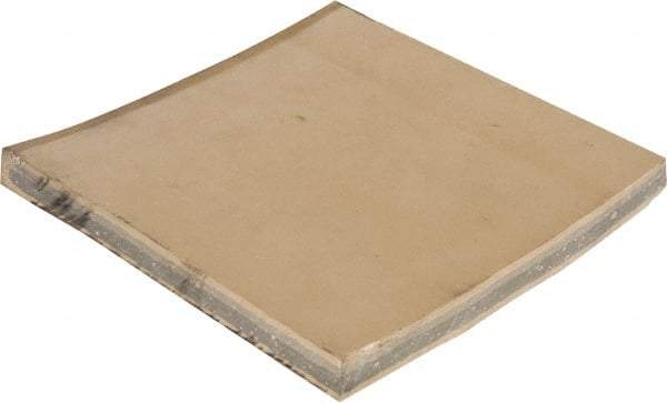 Made in USA - 12" Long, 12" Wide, Natural Gum Rubber Foam Sheet - 35 to 45 Durometer, Tan, -20 to 140°F, 3,000 psi Tensile Strength, Stock Length - Exact Tool & Supply