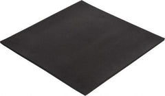Made in USA - 12" Long, 12" Wide, Buna-N Rubber Foam Sheet - 35 to 45 Durometer, Black, -20 to 170°F, 800 psi Tensile Strength, Stock Length - Exact Tool & Supply