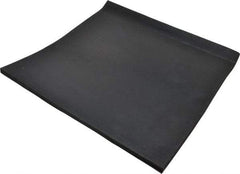 Made in USA - 12" Long, 12" Wide, Buna-N Rubber Foam Sheet - 50 to 60 Durometer, Black, -20 to 170°F, 900 psi Tensile Strength, Stock Length - Exact Tool & Supply