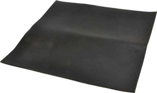 Made in USA - 12" Long, 12" Wide, Nylon-Reinforced Neoprene Rubber Foam Sheet - 65 to 75 Durometer, Black, -40 to 220°F, 1,100 psi Tensile Strength, Stock Length - Exact Tool & Supply
