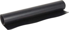 Made in USA - 24" Long, 12" Wide, Nylon-Reinforced Neoprene Rubber Foam Sheet - 65 to 75 Durometer, Black, -40 to 220°F, 1,100 psi Tensile Strength, Stock Length - Exact Tool & Supply