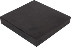 Made in USA - 12" Long, 12" Wide, Neoprene Spring Blend Rubber Foam Sheet - 65 to 75 Durometer, Black, -20 to 170°F, 1,000 psi Tensile Strength, Stock Length - Exact Tool & Supply