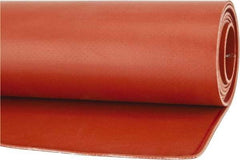 Made in USA - 36" Wide, Fiberglass-Reinforced Silicone Rubber Foam Sheet - 65 to 75 Durometer, Red, -65 to 400°F, Cut-to-Length - Exact Tool & Supply