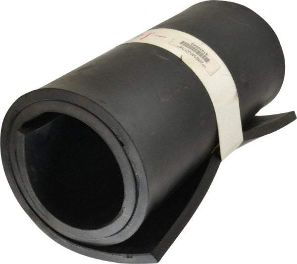 Made in USA - 36" Wide, SBR Rubber Foam Sheet - 70 to 80 Durometer, Black, -20 to 170°F, 800 psi Tensile Strength, Cut-to-Length - Exact Tool & Supply