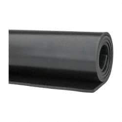 Made in USA - 36" Wide, Vinyl Rubber Foam Sheet - 60 to 70 Durometer, Black, 20 to 160°F, 1,000 psi Tensile Strength, Cut-to-Length - Exact Tool & Supply