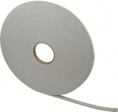 Made in USA - 50' x 1/2" x 1/4" Gray PVC Foam Roll - Exact Tool & Supply