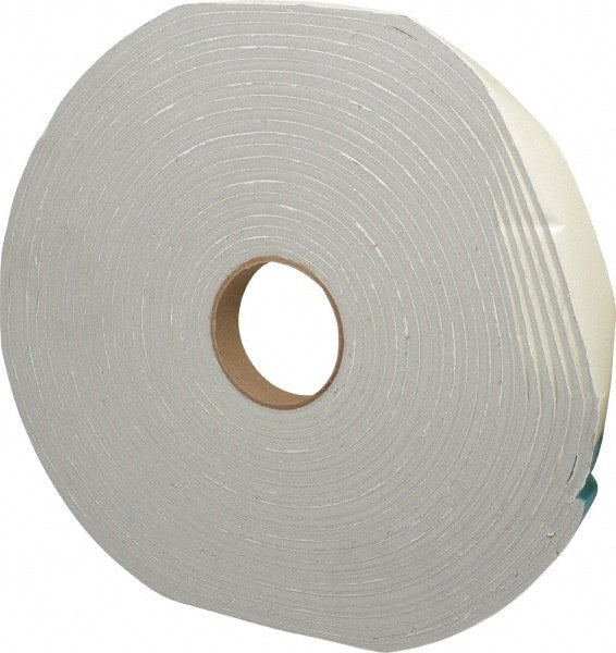 Made in USA - 50' x 1" x 1/4" Gray PVC Foam Roll - Exact Tool & Supply