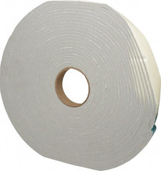 Made in USA - 50' x 1" x 1/4" Gray PVC Foam Roll - Exact Tool & Supply