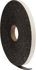 Made in USA - 75' x 3/4" x 1/8" Black PVC Foam Roll - Exact Tool & Supply