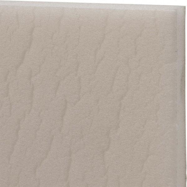 Made in USA - 54" Wide, Polyethylene Foam Rubber Foam Sheet - White, -110 to 180°F, Adhesive Backing, Cut-to-Length - Exact Tool & Supply