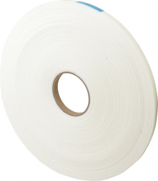Made in USA - 75' x 1/2" x 1/8" White Polyethylene Foam Roll - Exact Tool & Supply
