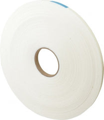 Made in USA - 75' x 1/2" x 1/8" White Polyethylene Foam Roll - Exact Tool & Supply