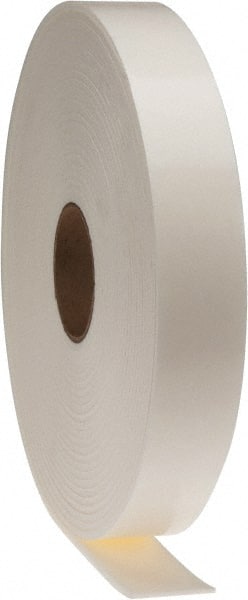 Made in USA - 50' x 2" x 3/16" White Polyethylene Foam Roll - Exact Tool & Supply