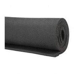 Made in USA - 36" Wide, Natural Foam Rubber Foam Sheet - 55 to 65 Durometer, Black, -40 to 160°F, Cut-to-Length - Exact Tool & Supply