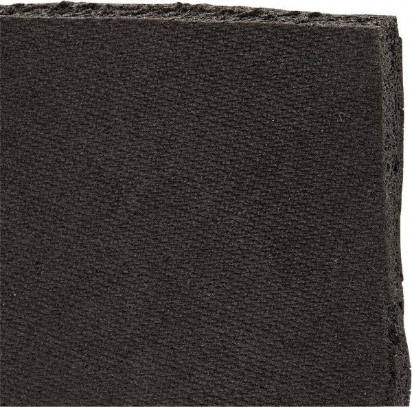 Made in USA - 36" Wide, Neoprene Foam Rubber Foam Sheet - 25 to 40 Durometer, Black, -40 to 150°F, Plain Backing, Cut-to-Length - Exact Tool & Supply